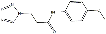 N-(4-methoxyphenyl)-3-(1H-1,2,4-triazol-1-yl)propanamide Struktur