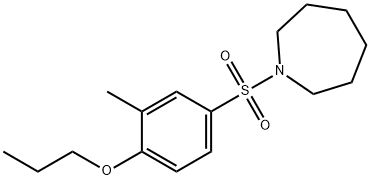 1-[(3-methyl-4-propoxyphenyl)sulfonyl]azepane Struktur