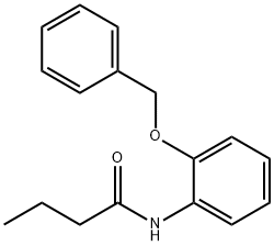 N-[2-(benzyloxy)phenyl]butanamide Struktur