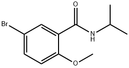 5-bromo-N-isopropyl-2-methoxybenzamide Struktur