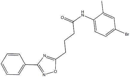 N-(4-bromo-2-methylphenyl)-4-(3-phenyl-1,2,4-oxadiazol-5-yl)butanamide Struktur