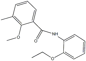 N-(2-ethoxyphenyl)-2-methoxy-3-methylbenzamide Struktur