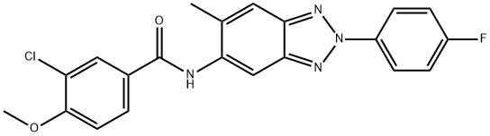 3-chloro-N-[2-(4-fluorophenyl)-6-methyl-2H-1,2,3-benzotriazol-5-yl]-4-methoxybenzamide Struktur