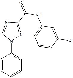 N-(3-chlorophenyl)-1-phenyl-1H-1,2,4-triazole-3-carboxamide Struktur