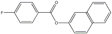 2-naphthyl 4-fluorobenzoate Struktur