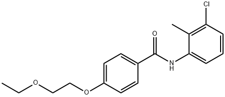 N-(3-chloro-2-methylphenyl)-4-(2-ethoxyethoxy)benzamide Struktur