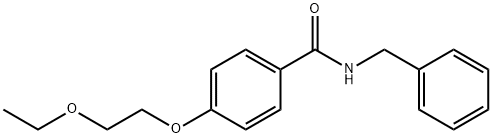 N-benzyl-4-(2-ethoxyethoxy)benzamide Struktur