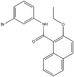 N-(3-bromophenyl)-2-ethoxy-1-naphthamide Struktur