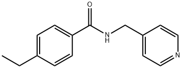 4-ethyl-N-(4-pyridinylmethyl)benzamide Struktur