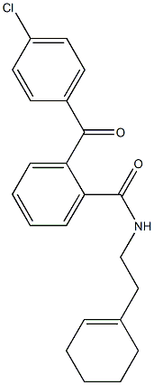 2-(4-chlorobenzoyl)-N-[2-(1-cyclohexen-1-yl)ethyl]benzamide Struktur