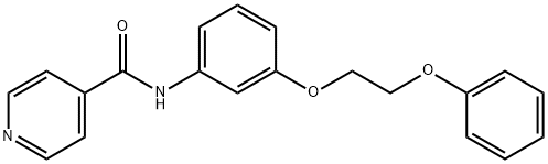 N-[3-(2-phenoxyethoxy)phenyl]isonicotinamide Struktur