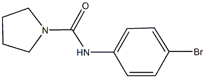 N-(4-bromophenyl)-1-pyrrolidinecarboxamide Struktur