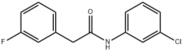 N-(3-chlorophenyl)-2-(3-fluorophenyl)acetamide Struktur