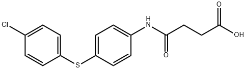 4-{4-[(4-chlorophenyl)sulfanyl]anilino}-4-oxobutanoic acid Struktur