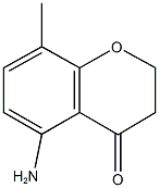 5-amino-8-methyl-2,3-dihydro-4H-chromen-4-one Struktur