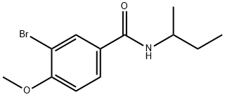 3-bromo-N-(sec-butyl)-4-methoxybenzamide Struktur