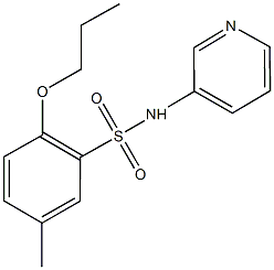 5-methyl-2-propoxy-N-(3-pyridinyl)benzenesulfonamide Struktur