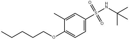 N-(tert-butyl)-3-methyl-4-(pentyloxy)benzenesulfonamide Struktur