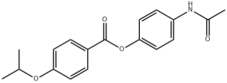 4-(acetylamino)phenyl 4-isopropoxybenzoate Struktur