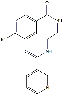 N-{2-[(4-bromobenzoyl)amino]ethyl}nicotinamide Struktur