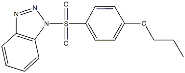 1-[(4-propoxyphenyl)sulfonyl]-1H-1,2,3-benzotriazole Struktur