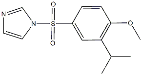 4-(1H-imidazol-1-ylsulfonyl)-2-isopropylphenyl methyl ether Struktur