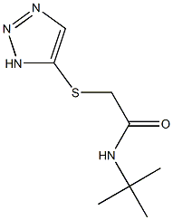 N-(tert-butyl)-2-(1H-1,2,3-triazol-5-ylsulfanyl)acetamide Struktur