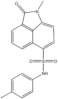 1-methyl-N-(4-methylphenyl)-2-oxo-1,2-dihydrobenzo[cd]indole-6-sulfonamide Struktur