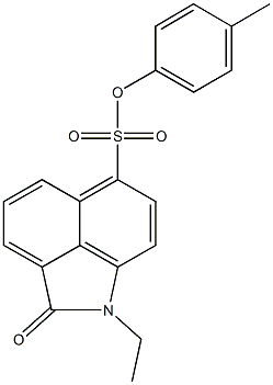 4-methylphenyl 1-ethyl-2-oxo-1,2-dihydrobenzo[cd]indole-6-sulfonate Struktur