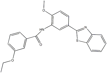 N-[5-(1,3-benzothiazol-2-yl)-2-methoxyphenyl]-3-ethoxybenzamide Struktur