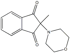 2-methyl-2-(4-morpholinyl)-1H-indene-1,3(2H)-dione Struktur