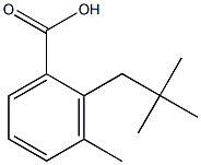 3-methyl-2-neopentylbenzoic acid Struktur