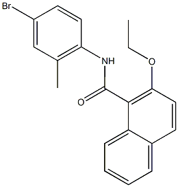 N-(4-bromo-2-methylphenyl)-2-ethoxy-1-naphthamide Struktur