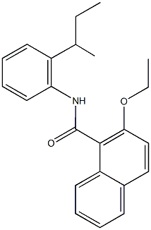 N-(2-sec-butylphenyl)-2-ethoxy-1-naphthamide Struktur