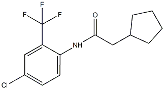 N-[4-chloro-2-(trifluoromethyl)phenyl]-2-cyclopentylacetamide Struktur