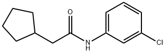 N-(3-chlorophenyl)-2-cyclopentylacetamide Struktur