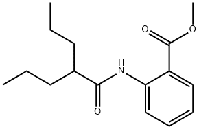 methyl 2-[(2-propylpentanoyl)amino]benzoate Struktur