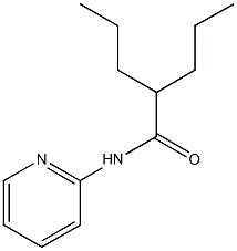 2-propyl-N-(2-pyridinyl)pentanamide Struktur