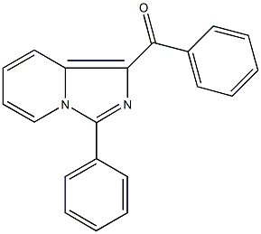 phenyl(3-phenylimidazo[1,5-a]pyridin-1-yl)methanone Struktur