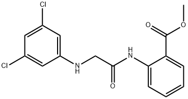 methyl 2-{[(3,5-dichloroanilino)acetyl]amino}benzoate Struktur