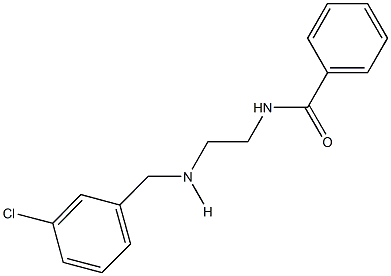 N-{2-[(3-chlorobenzyl)amino]ethyl}benzamide Struktur