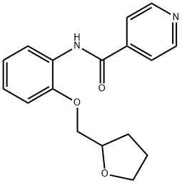 N-[2-(tetrahydro-2-furanylmethoxy)phenyl]isonicotinamide Struktur