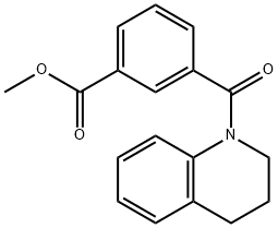 methyl 3-[3,4-dihydro-1(2H)-quinolinylcarbonyl]benzoate Struktur