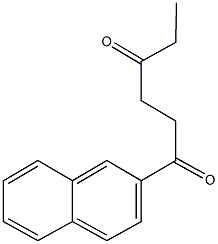 1-(2-naphthyl)-1,4-hexanedione Struktur