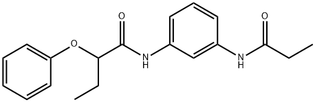 2-phenoxy-N-[3-(propionylamino)phenyl]butanamide Struktur