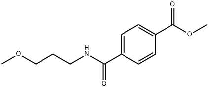 methyl 4-{[(3-methoxypropyl)amino]carbonyl}benzoate Struktur