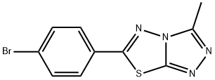 6-(4-bromophenyl)-3-methyl[1,2,4]triazolo[3,4-b][1,3,4]thiadiazole Struktur