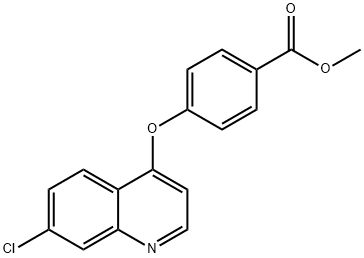 methyl 4-[(7-chloro-4-quinolinyl)oxy]benzoate Struktur