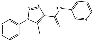 5-methyl-1-phenyl-N-(3-pyridinyl)-1H-1,2,3-triazole-4-carboxamide Struktur