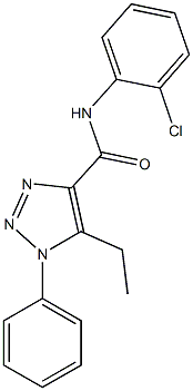 N-(2-chlorophenyl)-5-ethyl-1-phenyl-1H-1,2,3-triazole-4-carboxamide Struktur